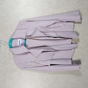 2/$10 04125 BB Dakota light mauve pink open front blazer jacket XS